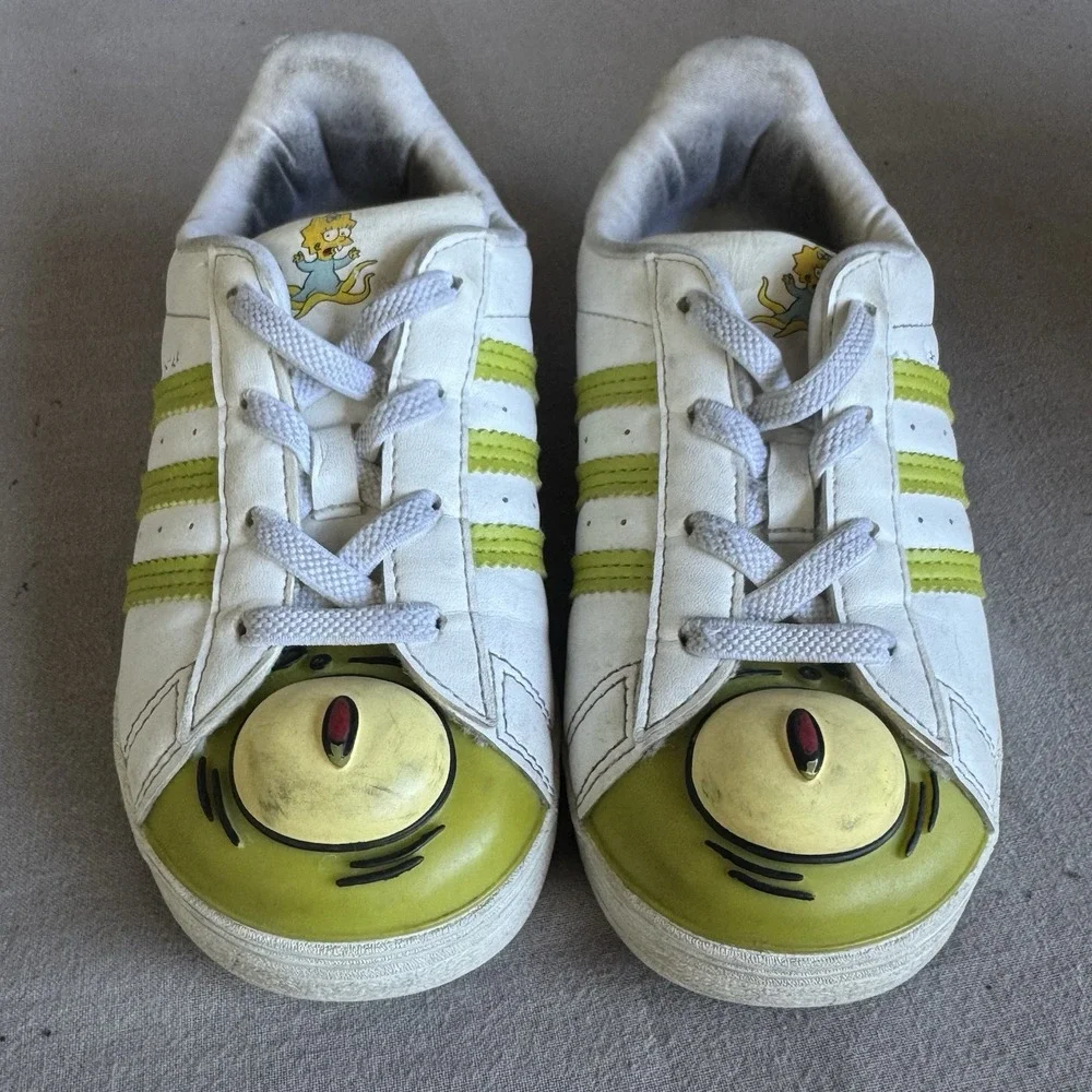 Size 10c - ADIDAS SUPERSTAR EL I THE SIMPSONS WHITE / GREEN GY3323 TODDLER